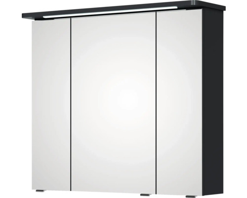 Armoire de toilette à trois portes avec éclairage