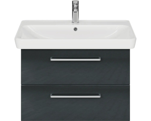 Meuble-lavabo avec deux tiroirs et robinetterie