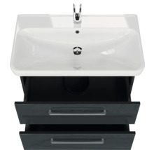 Meuble-lavabo avec deux tiroirs et lavabo en céramique