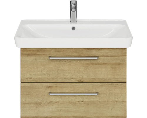 Waschtisch mit Unterschrank, zwei Schubladen und Armatur