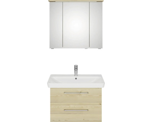 Meuble-lavabo avec armoire sous lavabo et armoire de toilette pour la salle de bain