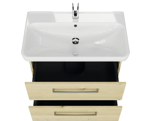 Meuble sous-lavabo avec lavabo et deux tiroirs