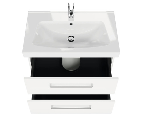 Meuble-lavabo avec deux tiroirs et lavabo