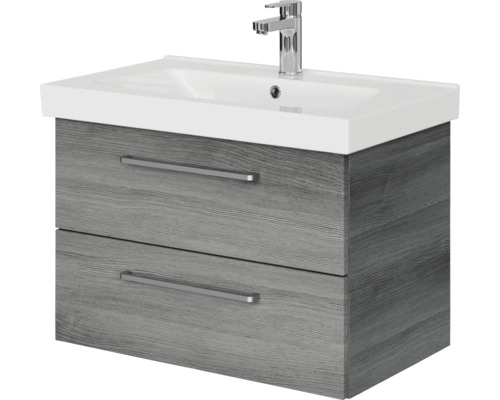 Waschtisch mit zwei Schubladen und Aufsatzwaschbecken