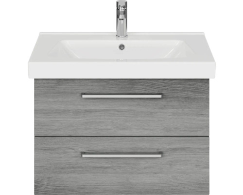 Waschtisch mit zwei Schubladen und Aufsatzwaschbecken