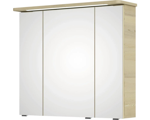 Spiegelschrank mit drei Türen und Beleuchtung