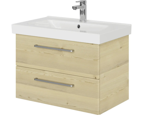 Waschtischunterschrank mit zwei Schubladen und Waschbecken