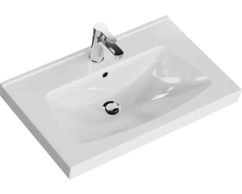 Waschtisch mit Armatur für das Badezimmer