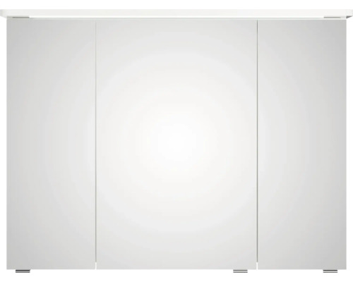 Weißer Badezimmerschrank mit drei Türen