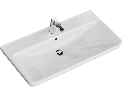 Keramikwaschtisch mit Armatur