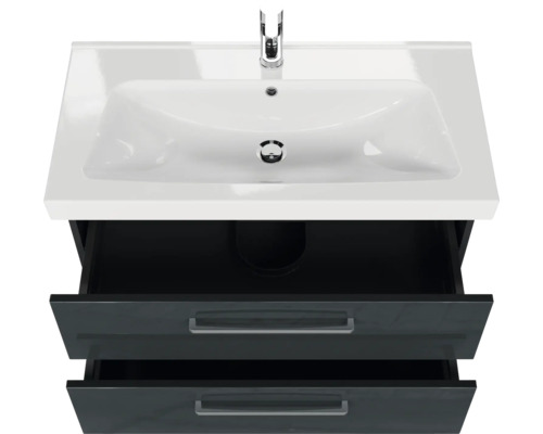 Meuble-lavabo avec deux tiroirs et robinet