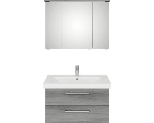 Ensemble de salle de bains avec armoire de toilette et meuble sous-lavabo