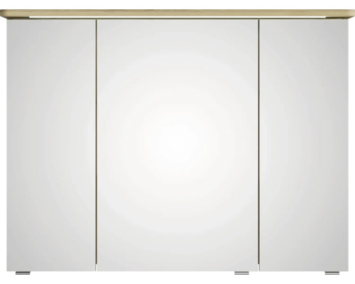 Armoire de toilette à trois portes avec éclairage