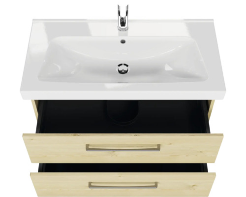 Meuble sous-vasque avec deux tiroirs et lavabo