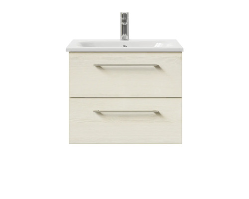 Meuble sous-lavabo avec deux tiroirs et lavabo