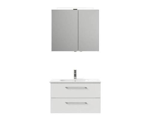 Badezimmermöbelset mit Spiegelschrank und Waschtischunterschrank
