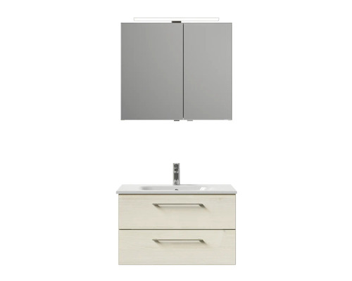 Badezimmerset mit Spiegelschrank, Waschbecken und Unterschrank