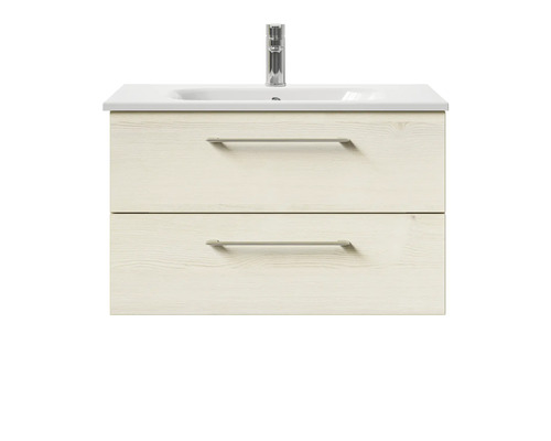 Waschtischunterschrank mit zwei Schubladen, Waschbecken und Armatur