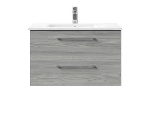 Waschtischunterschrank mit zwei Schubladen, Waschbecken und Armatur