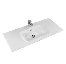 Vasque avec lavabo à poser et robinet