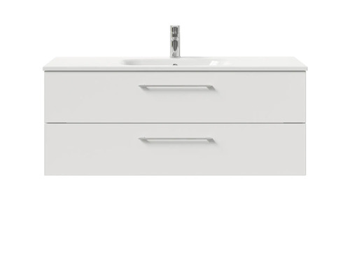 Waschtischunterschrank mit zwei Schubladen und Armatur