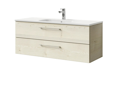 Waschtischunterschrank mit zwei Schubladen, Waschtisch und Armatur