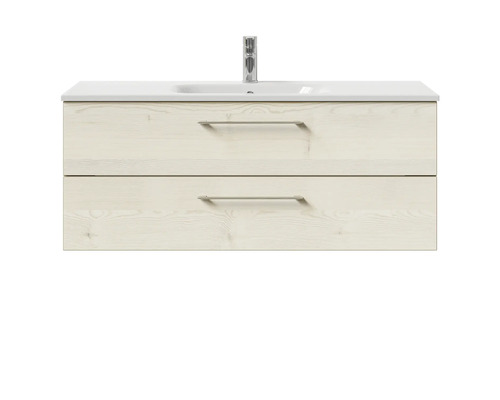 Waschtischunterschrank mit zwei Schubladen und Aufsatzwaschbecken