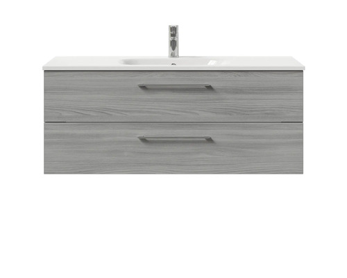 Meuble sous-lavabo avec deux tiroirs et lavabo