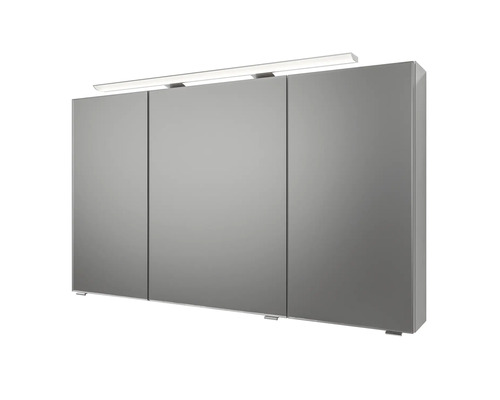Spiegelschrank mit drei Türen und Beleuchtung für das Badezimmer