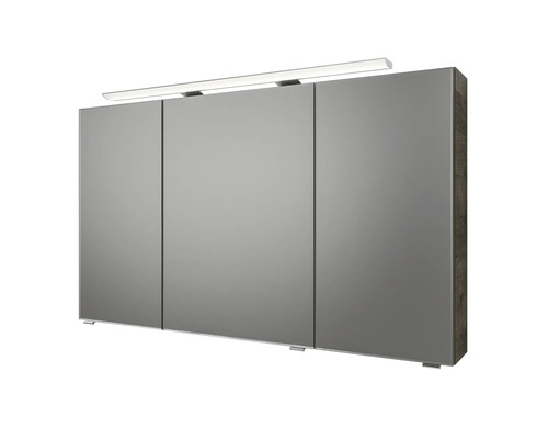 Armoire de toilette avec trois portes et éclairage