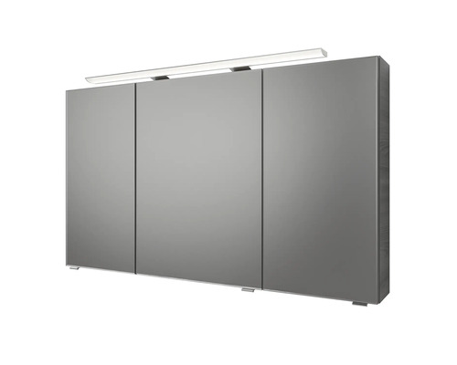 Spiegelschrank mit drei Türen und Beleuchtung für das Badezimmer