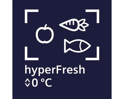 Symbole hyperFresh: Conserve les aliments à 0 degré