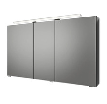 Armoire de toilette avec trois portes et éclairage pour la salle de bain