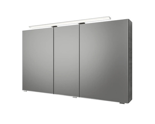 Armoire de toilette à trois portes et éclairage