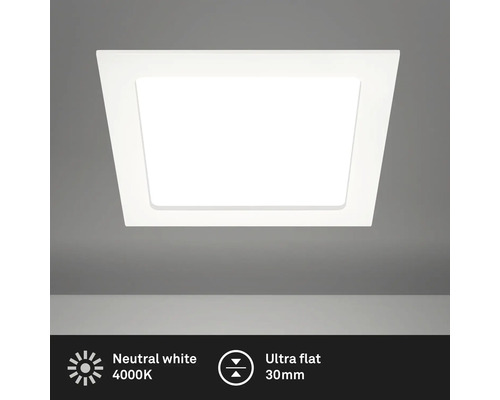 Quadratische Deckenleuchte mit neutralweissem Licht