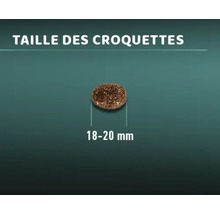 Taille des croquettes : 18 à 20 millimètres