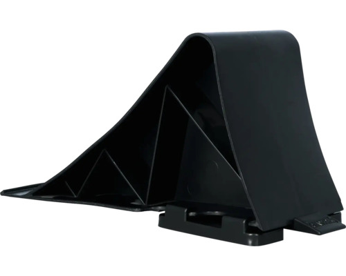 Schwarzer Unterlegkeil für Anhänger
