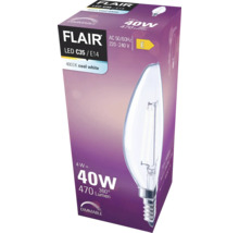 Lampe LED Flair C35 E14 dans son emballage