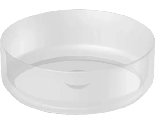 Cache-pot rond et transparent en plastique