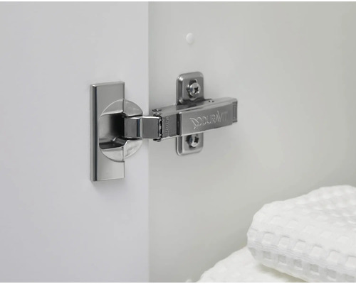 Charnière Duravit sur une porte de salle de bain