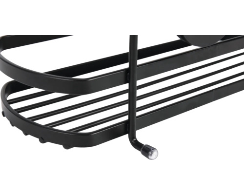 Eckregal mit zwei Ablageflächen für Dusche