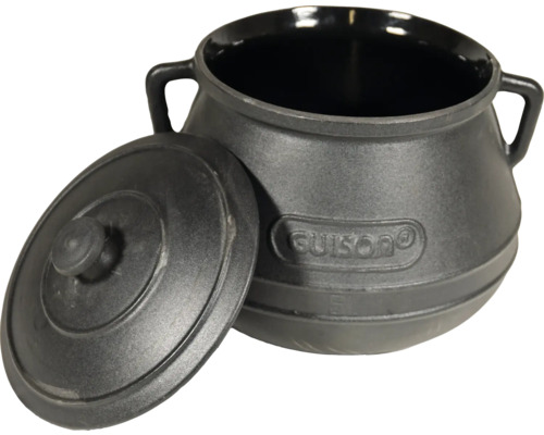 Gusseiserner Topf mit Deckel