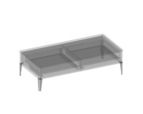 Couchtisch mit Schubladen und Füssen