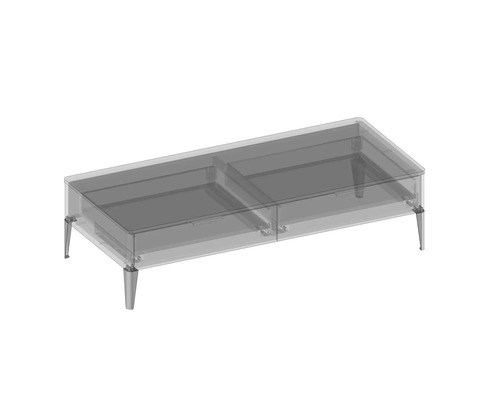 Tisch mit Schubladen und Beinen