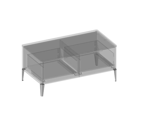 Fernsehschrank mit Beinen und Stauraum