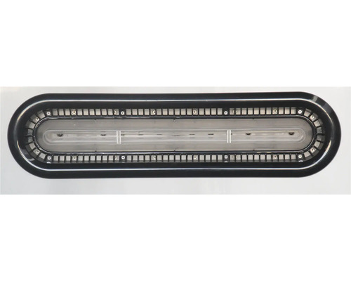 Ovaler LED-Poolscheinwerfer mit schwarzem Rahmen