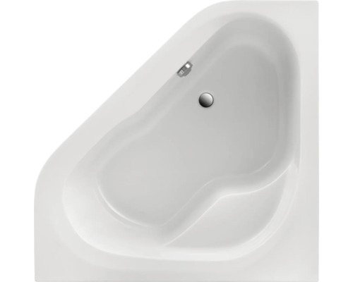 Baignoire d''angle en acrylique sanitaire, vue de dessus