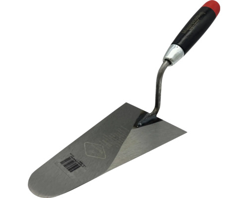 Truelle de maçon avec lame en acier et manche en plastique