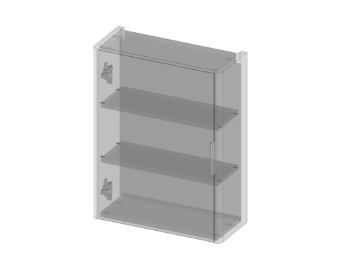 Armoire à pharmacie avec trois étagères