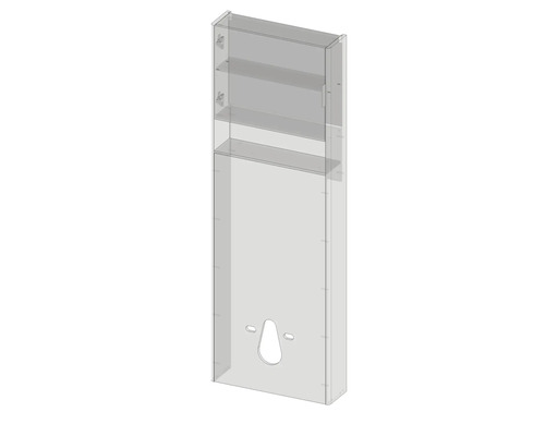 Boîtier transparent avec compartiments pour montage mural